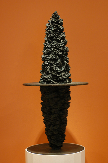 Evergreen With One Reflection